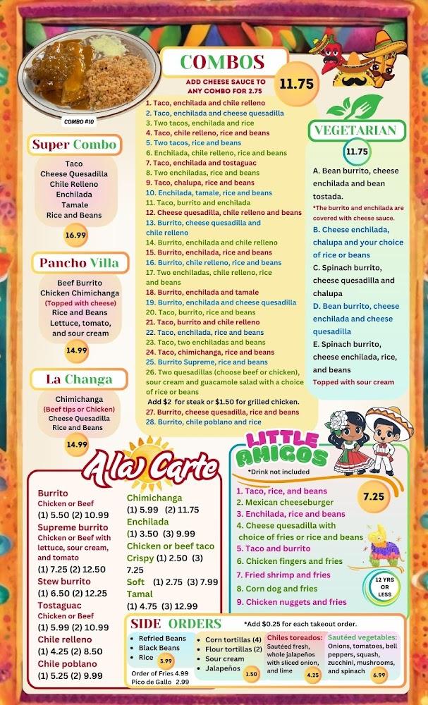 La Cabana Mexican Restaurant - Hamlet Menu image 2