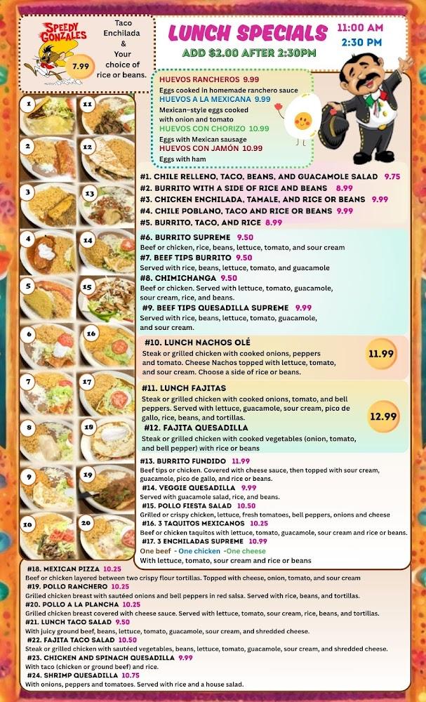 La Cabana Mexican Restaurant - Hamlet Menu image 3